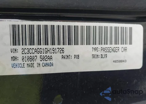 2016 Chrysler 300 300S from USA, damaged, VIN 2C3CCAGG1GH191726